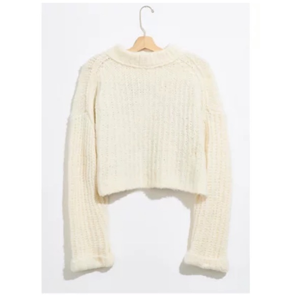 NEW Free People Alpine Pullover in Snowy Forest - Picture 5 of 14